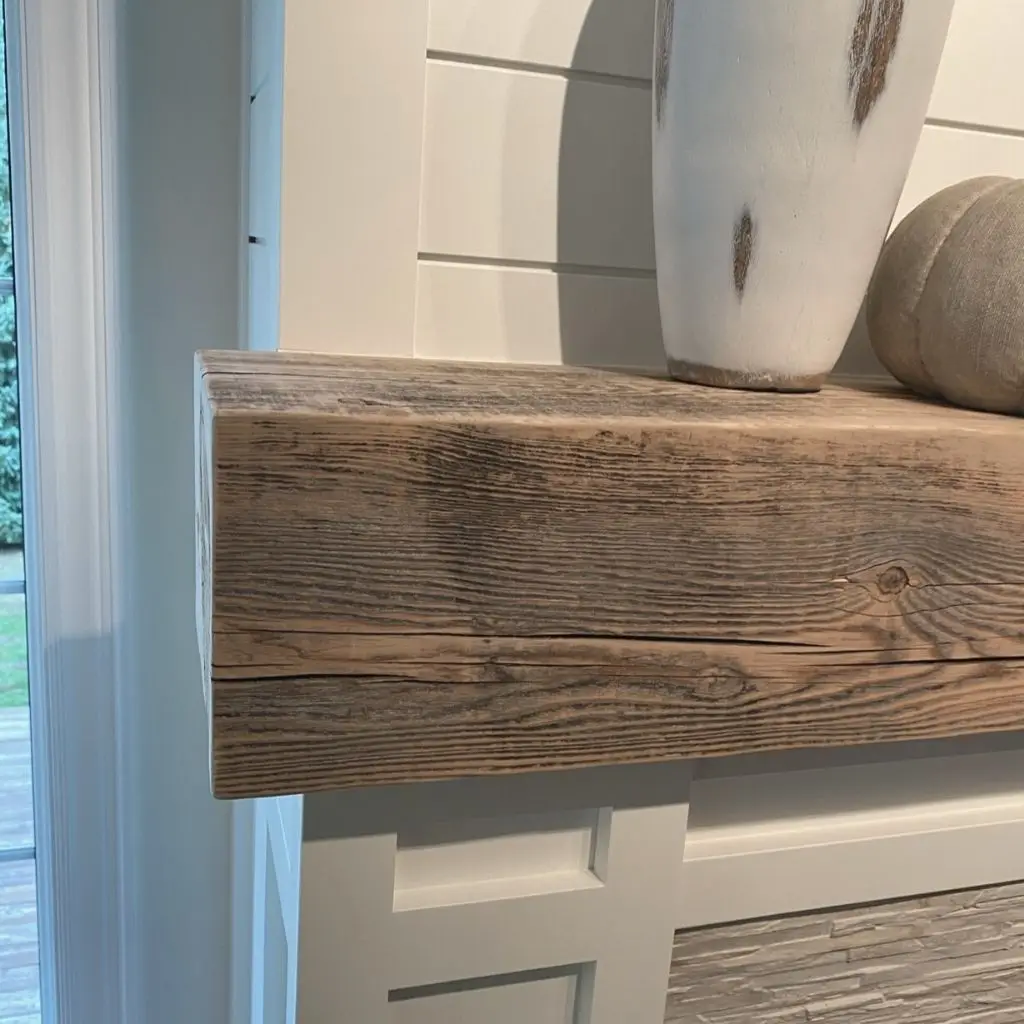 white fireplace mantel 2