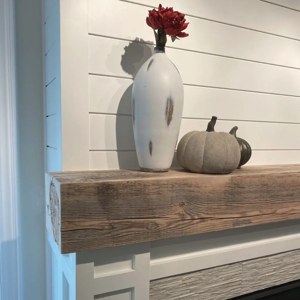 white fireplace mantel 3