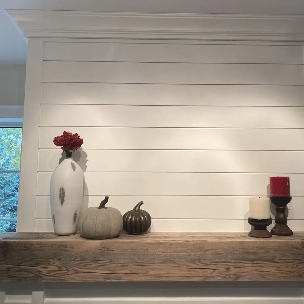 white fireplace mantel 5