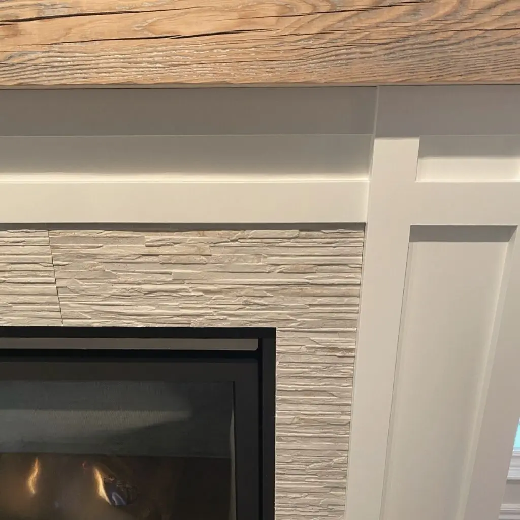 white fireplace mantel 7